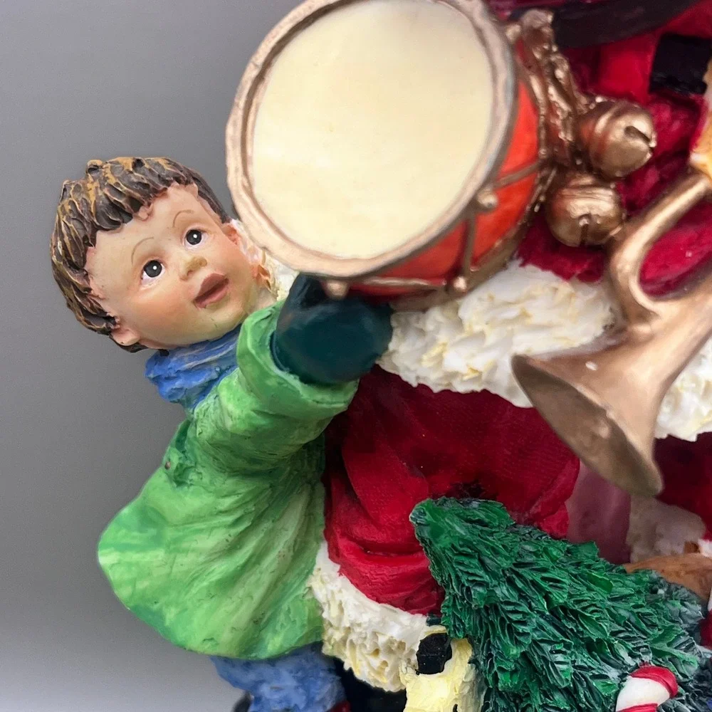 Vtg Dillards Musical Santa Claus Figurine Jolly Old Saint Nick Christmas Decor